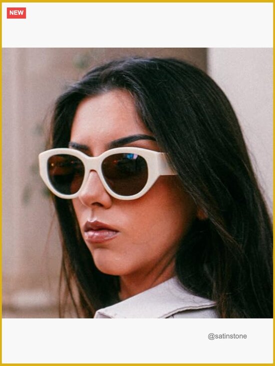 Polarized Cat Eye Sunglasses - UV400 Protection - Acetate Frame main image 6